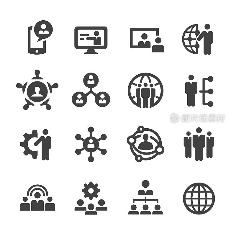 Business Network Icons - Acme Series